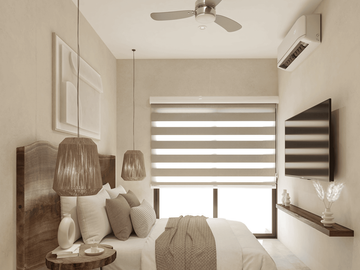 DEPARTAMENTO AMUEBLADO A PASOS DE LA PLAYA EN PLAYA DEL CARMEN