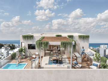 DEPARTAMENTO AMUEBLADO A PASOS DE LA PLAYA EN PLAYA DEL CARMEN