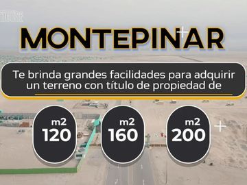 SE VENDE TERRENOS DE 120 m2, 160 m2 y 200 m2 EN HUACHO DESDE S/ 16,000.00.