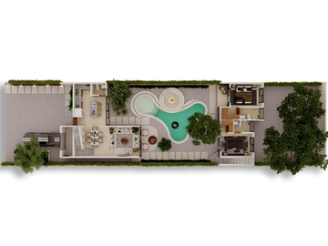 ESPECTACULAR CASA CON JARDIN Y ALBERCA A METROS DE LA PLAYA EN TULUM