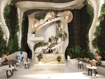 DEPARTAMENTO AMUEBLADO CON ALBERCA A METROS DE LA PLAYA EN TULUM