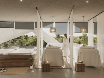 DEPARTAMENTO AMUEBLADO CON ALBERCA A METROS DE LA PLAYA EN TULUM