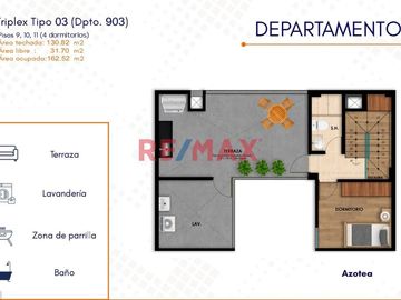 Vendo Hermoso Triplex De Estreno Vista Interior -Terraza Con Vista A Parque -Urb. San Andrés- 162.52M2-Dpto 903- S/589,500.00