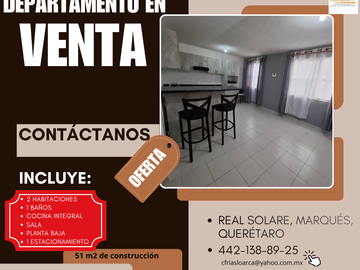 Venta de Departamento en Real Solare, El Marqués, Querétaro - Precio Atractivo