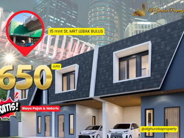 INVESTASI RUMAH KOST 15 MNT KE ST. MRT LEBAK BULUS 600 JUTAAN, SHM