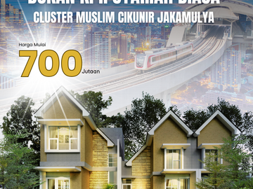 Rumah Cluster Muslim Cikunir Jakamulya Bekasi 10 mnt pintu Tol dan St. LRT Cikunir