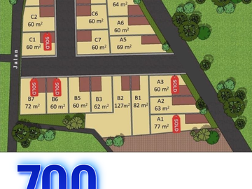Rumah 2 lantai siap huni 700 jutaan di Puspiptek Pocis Serpong Tangsel
