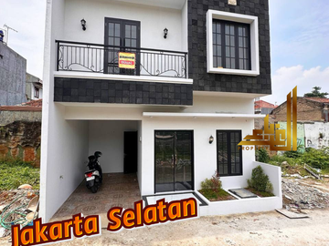 Rumah Dijual Srengseng Sawah Jagakarsa 2 Lantai 3KT dekat Stasiun Lenteng Agung Jakarta Selatan