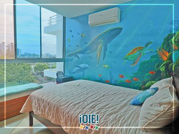 En venta: Dpto. en primera línea al Mar, Edificio Las Olas, Manta