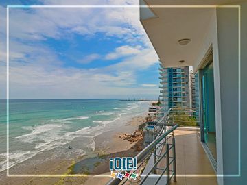 En venta: Dpto. en primera línea al Mar, Edificio Las Olas, Manta