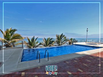 En venta: Dpto. en primera línea al Mar, Edificio Las Olas, Manta
