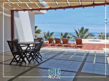 En venta: Dpto. en primera línea al Mar, Edificio Las Olas, Manta