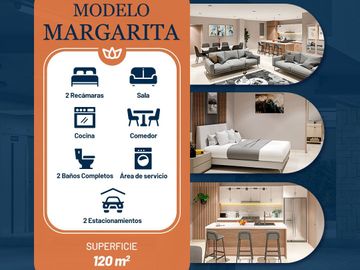 MODELO MARGARITA, DEPARTAMENTO EN JARDINES DE LA MESA