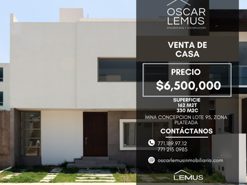 VENTA DE CASA EN ZONA PLATEADA PACHUCA HIDALGO