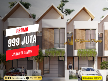 RUMAH KPR SYARIAH READY STOCK 2 LANTAI 900 JUTA-AN PINGGIR JALAN RAYA MABES TNI CILANGKAP CIPAYUNG