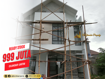 RUMAH KPR SYARIAH READY STOCK 2 LANTAI 900 JUTA-AN PINGGIR JALAN RAYA MABES TNI CILANGKAP CIPAYUNG