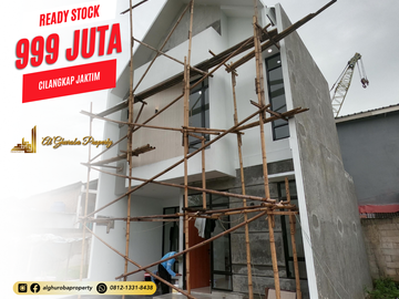 RUMAH KPR SYARIAH READY STOCK 2 LANTAI 900 JUTA-AN PINGGIR JALAN RAYA MABES TNI CILANGKAP CIPAYUNG