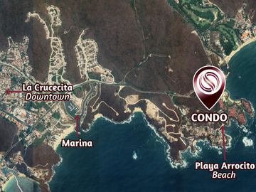 Condo con vista al mar y acceso a la playa en venta, El arrocito Huatulco