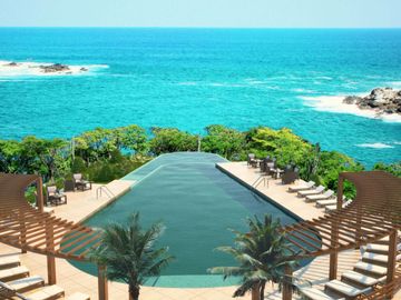 Departamento frente al mar, acceso a la playa, en venta, El Arrocito, Huatulco