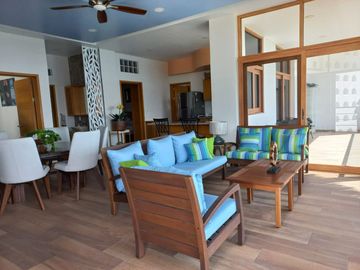 CASA DE PLAYA, AMUEBLADA, EN VENTA, PENINSULA DE SANTIAGO, MANZANILLO, COL.