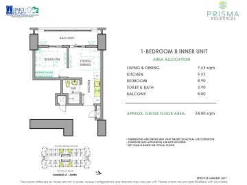 Prisma Residences 1BR One Bedroom Near BGC and Ortigas FOR SALE SC221