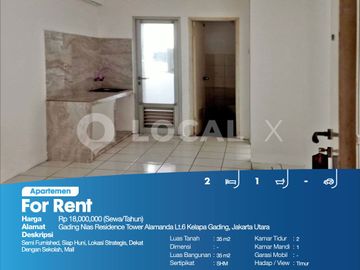Apartemen Gading Nias Residence Tower Alamanda Lt.6 Kelapa Gading, Jakarta Utara