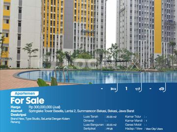 Apartemen Springlake Tower Basella, Lantai 2, Summarecon Bekasi, Bekasi, Jawa Barat