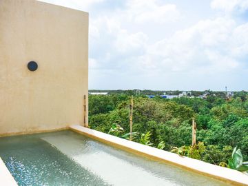 Departamento en venta en Tulum amueblado, con alberca privada!