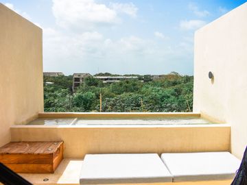 Departamento en venta en Tulum amueblado, con alberca privada!