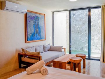 Departamento en venta en Tulum amueblado, con alberca privada!