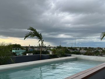 Estudio en venta en Playa del Carmen con Vista al Mar desde el Roof Top !