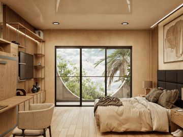 Departamento en venta en Playa del Carmen con vista al mar desde la alberca!