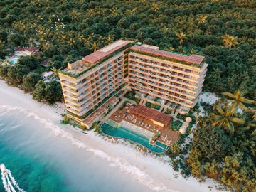 Departamento en Venta Frente al Mar en Puerto Morelos con jacuzzi privado!