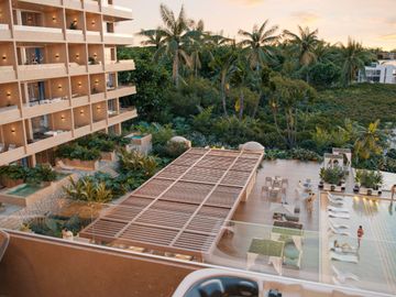 Departamento en Venta Frente al Mar en Puerto Morelos con jacuzzi privado!