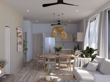 Departamento en venta Cancún, acceso rápido a la playa y aeropuerto y amenidades