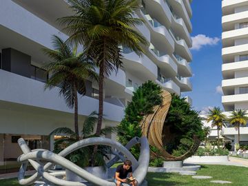 Departamento en venta Cancún, acceso rápido a la playa y aeropuerto y amenidades