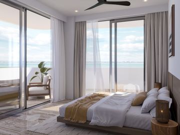 Departamento en venta Cancún, acceso rápido a la playa y aeropuerto y amenidades