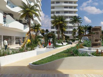 Departamento en venta Cancún, acceso rápido a la playa y aeropuerto y amenidades