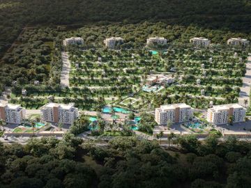 Departamento en Venta en Playa del Carmen con Mini Golf y Lagos Artificiales!