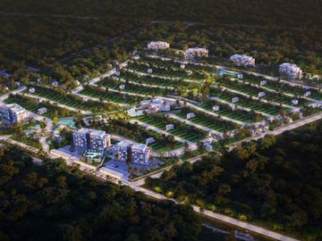 Departamento en Venta en Playa del Carmen con Mini Golf y Lagos Artificiales!