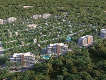 Departamento en Venta en Playa del Carmen con Mini Golf y Lagos Artificiales!