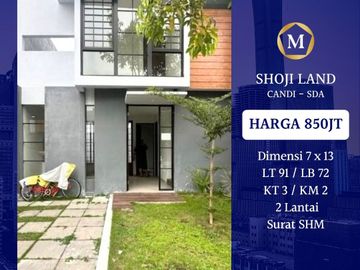 Dijual Rumah Shoji Land Candi Sidoarjo Murah Dekat Kuliner Sekolah Kampus 15 Menit Tengah Kota