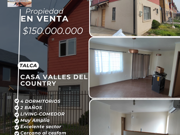 Se vende hermosa casa amplia en valles del country!!!!