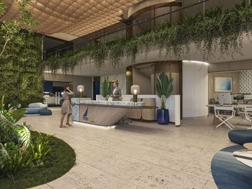 Departamento en Venta en Cancún con Estilo Resort y Club de Playa Privado