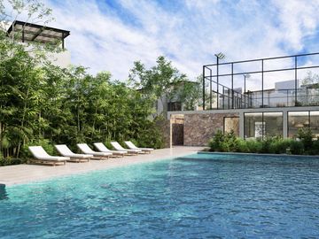 CASA EN VENTA EN PLAYA DEL CARMEN 3 HABITACIONES, ALBERCA, GIMNASIO, ÁREA DE YOGA Y LUDOTECA        PPE