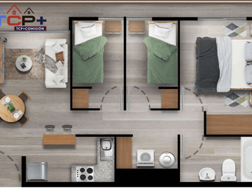 Departamento en venta 3d1b valor 2550 uf 52,m2  compra esta unidad sin pagar pie aprobado al 90%, 85% y al 80% aplica bono pie
