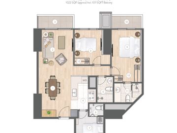 1 Bedroom 2 Bedroom Laya by Shang Properties