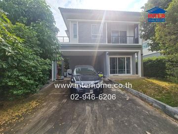 2-storey detached house, 55.9 sq.w., The Plant Light Village, Tiwanon-Rangsit, near Tesco Lotus Bangkadi, Tiwanon-Rangsit Road, Si Saman Road, Mueang