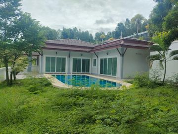 Luxurious Detached Residence with Private Pool for Sale in Serene Hillside Community Near Bang Saray Junction – 3 Bedrooms, Stunning Mountain Views,