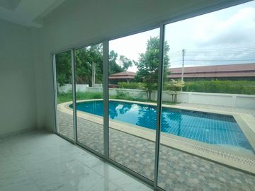 Luxurious Detached Residence with Private Pool for Sale in Serene Hillside Community Near Bang Saray Junction – 3 Bedrooms, Stunning Mountain Views,